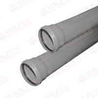 Труба BASE ф 40 с раструбом L=3 м, вн.канализ.толщ.ст.1.8 (10) VALFEX